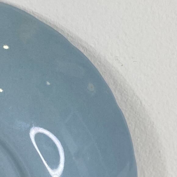 Wedgwood China Embossed Queens Ware 6" Porcelain Saucer Cream on Lavender - Picture 5 of 8